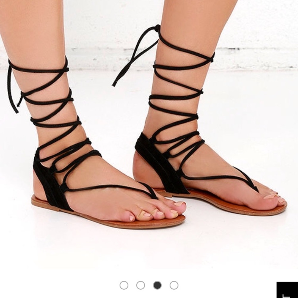 Steve Madden Walkitt lace up suede sandals